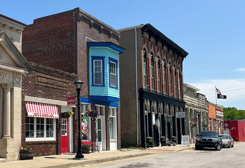 small town storefronts