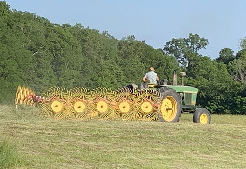 Harvesting a field